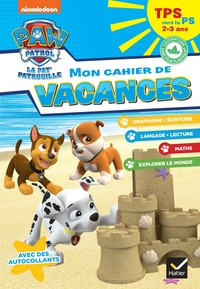 Image de Mon cahier de vacances Pat'Patrouille 2025 TPS vers la PS 2/3 ans