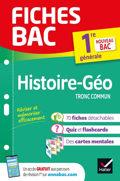 Picture of Fiches bac - Histoire-Géographie 1re générale