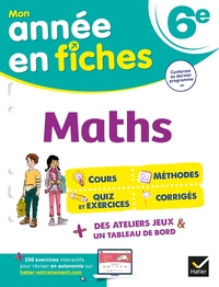 Picture of Maths 6e (fiches de révision & exercices)