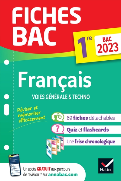 Picture of Fiches bac Français 1re générale & techno Bac 2023