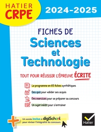 Picture of Hatier CRPE -  Fiches de Sciences et Technologie - Epreuve écrite  - Valable concours 2026