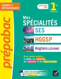 Picture of Prépabac Mes spécialités SES, HGGSP, Anglais LLCE/ AMC 1re générale