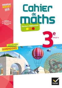 Picture of Dimensions  - Mathématiques 3e Éd 2018 - Cahier de l'élève