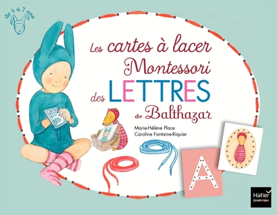 Image de Les cartes à lacer Montessori des lettres de Balthazar