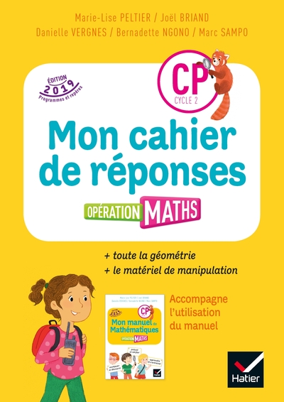 Image de Opération Maths CP Éd.2019 - Cahier de réponses + Matériel