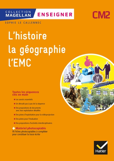 Image de Magellan - Enseigner Histoire-Géographie EMC CM2 Ed. 2019 - Guide + matériel photocopiable