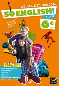 Picture of So English! Anglais 6e éd. 2016 - Manuel de l'élève