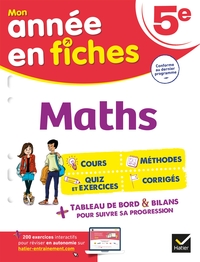 Picture of Maths 5e (fiches de révision & exercices)