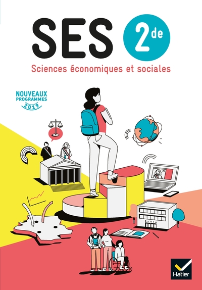 Image de SES 2de - Sciences Economiques et Sociales Éd. 2019 - livre de l'élève