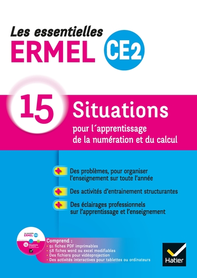 Image de Les Essentielles ERMEL - Maths  CE2 Éd. 2019 - Guide + CDRom