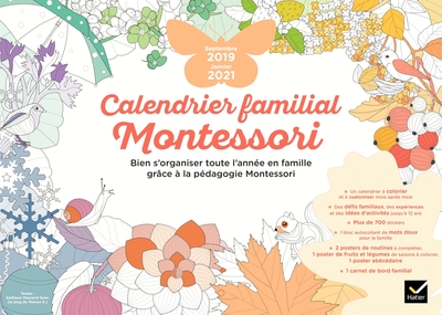 Picture of Calendrier familial Montessori septembre 2019 - janvier 2021