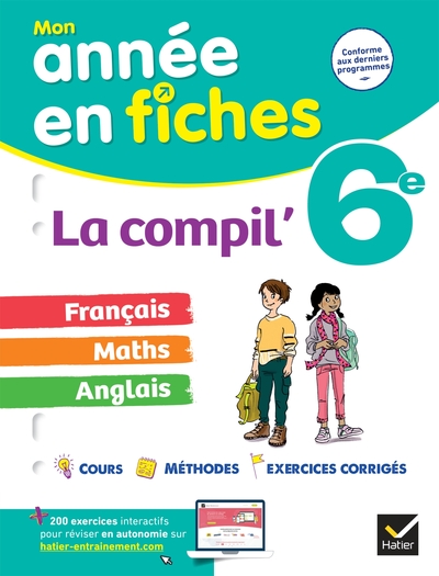 Image de La Compil' 6e (tout-en-un) : français, maths et anglais
