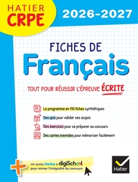 Picture of Hatier CRPE -  Fiches de Français - Epreuve écrite 2026/2027