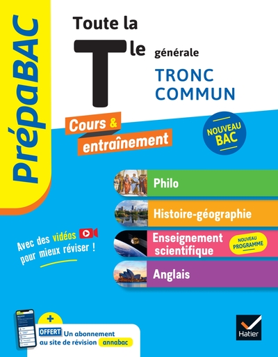 Image de Prépabac - Toute la Tle générale (tronc commun) - Bac 2025 (toutes les matières)