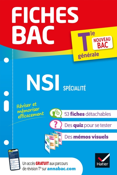 Picture of Fiches bac NSI Tle générale (spécialité) - Bac 2024