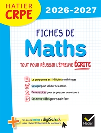 Picture of Hatier CRPE -  Fiches de Maths - Epreuve écrite 2026/2027
