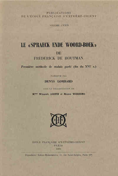 Image de Le "Spraeck ende woord-boek"