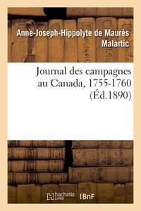 Picture of Journal des campagnes au Canada, 1755-1760