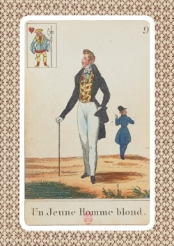 Image de Carnet ligné Cartomancie, Homme blond, 18e siècle