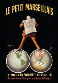 Image de Carnet ligné Affiche Journal Le Petit Marseillais