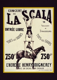 Image de Carnet ligné Affiche La Scala L'Hercule""