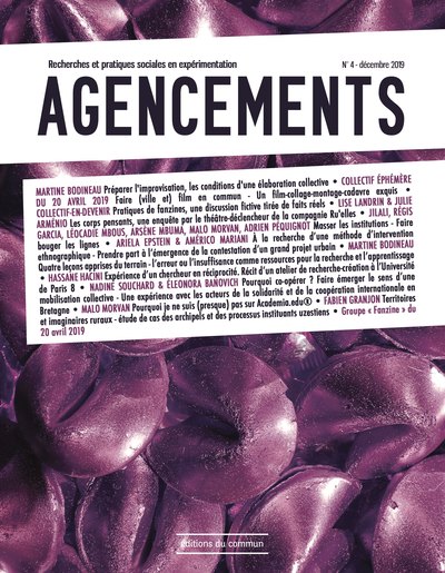 Image de Agencements n°4. Recherches et pratiques sociales en expérimentation