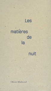 Image de Les matières de la nuit