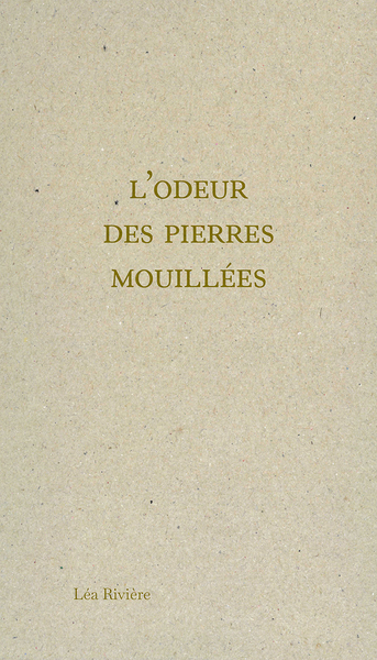 Picture of L'odeur des pierres mouillées
