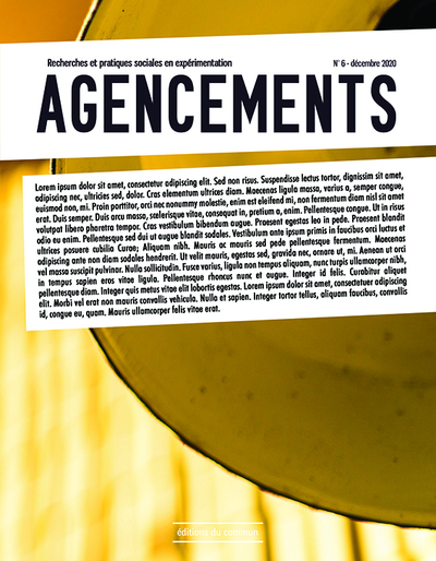 Picture of Agencements n°6. Recherches et pratiques sociales en expérimentation