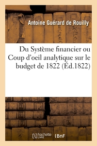 Image de Du Système financier ou Coup d'oeil analytique sur le budget de 1822