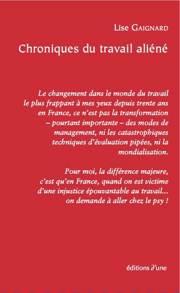 Picture of Chroniques du travail aliéné