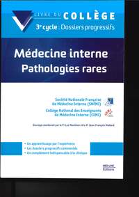 Image de MÉDECINE INTERNE PATHOLOGIES RARES