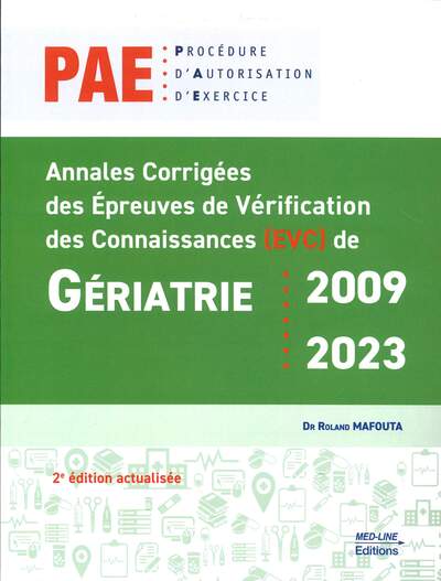 Picture of PAE ANNALES EVC GERIATRIE 2ED