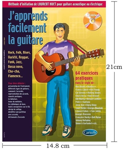 Image de J'APPRENDS FACILEMENT LA GUITARE - VERSION POCHE - RECUEIL + ENREGISTREMENT(S) EN LIGNE