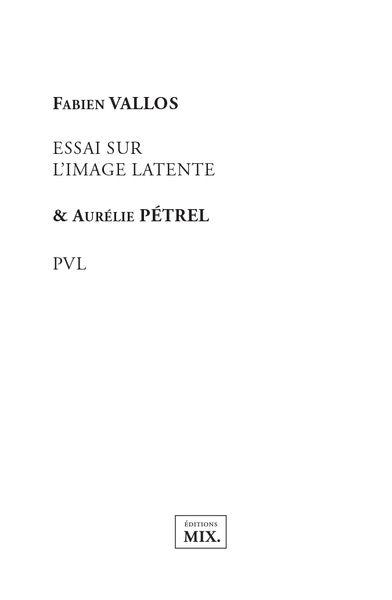 Image de Essai sur l'image latente/PVL