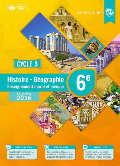 Picture of Histoire-Géographie-EMC 6e, édition 2016