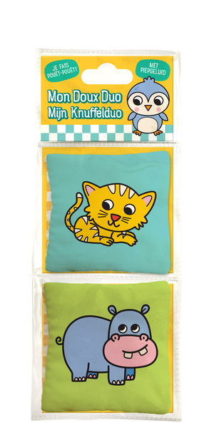 Picture of Mon doux duo chat et hippopotame