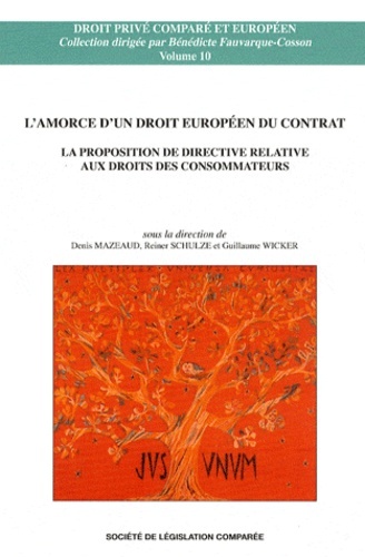 Image de L'AMORCE D'UN DROIT EUROPÉEN DU CONTRAT