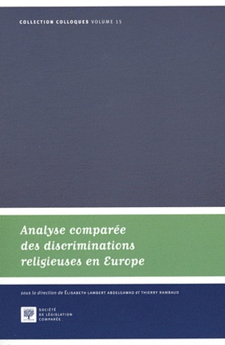 Image de ANALYSE COMPARÉE DES DISCRIMINATIONS RELIGIEUSES EN EUROPE