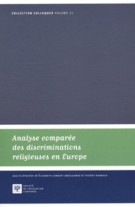 Image de ANALYSE COMPARÉE DES DISCRIMINATIONS RELIGIEUSES EN EUROPE