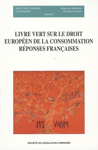 Picture of LIVRE VERT SUR LE DROIT EUROPÉEN DE LA CONSOMMATION : RÉPONSES FRANÇAISES N°5