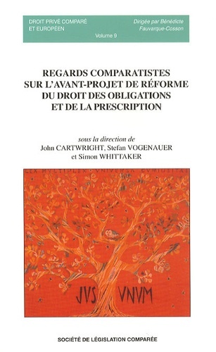Image de REGARDS COMPARATISTES SUR L'AVANT-PROJET DE RÉFORME DU DROIT DES OBLIGATIONS ET