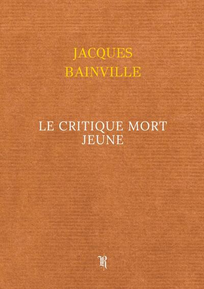 Picture of LE Critique Mort Jeune