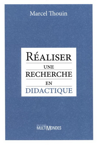 Image de REALISER UNE RECHERCHE EN DIDACTIQUE