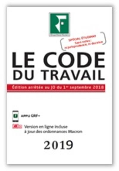 Image de LE CODE DU TRAVAIL 2019