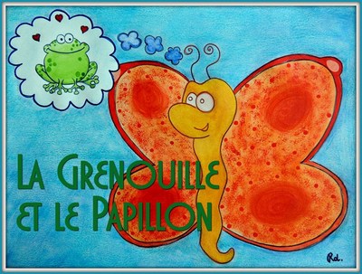 Image de La grenouille et le papillon