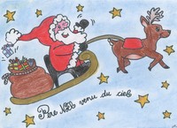 Image de Père Noël venu du ciel