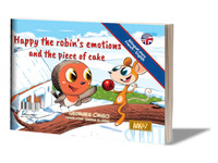 Picture of Happy le rouge-gorge a des émotions / Happy the Robin's emotions and the piece of cake