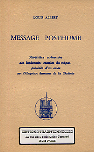 Picture of MESSAGE POSTHUME  RéVéLATIONS