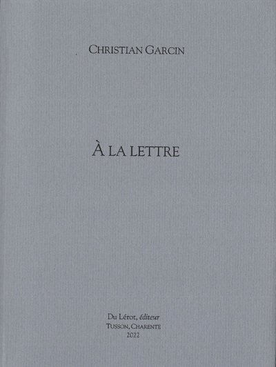 Image de A LA LETTRE